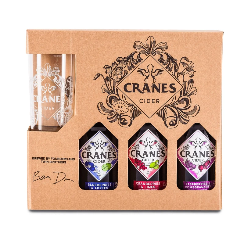 Cranes Cider Gift Set & Cider Bundle, 9 x 500ml selection of ciders