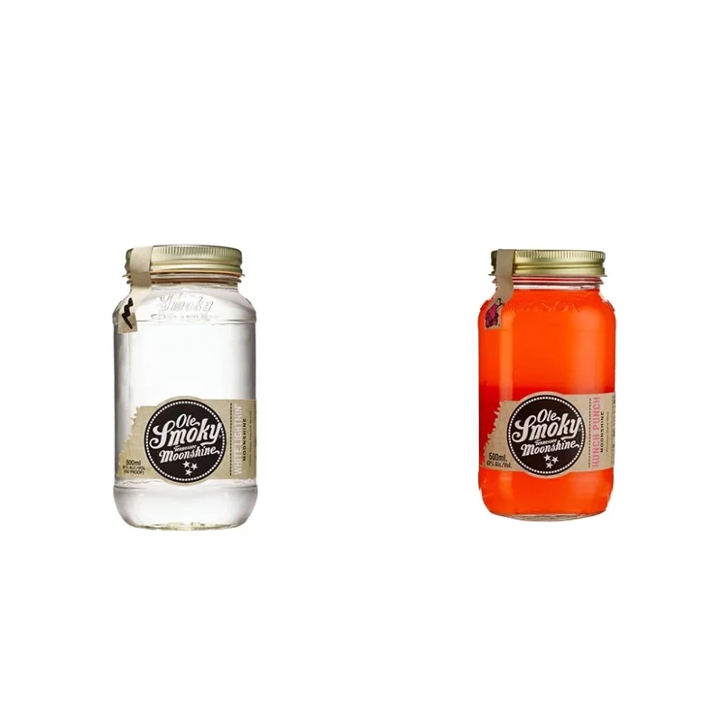 Ole Smoky White Lightning Moonshine, 500ml 50% & Hunch Punch Moonshine, 500ml 40%