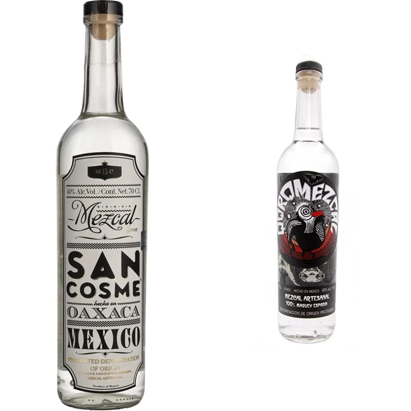 San Cosme Mezcal Tequila, 70cl 8712838328301 & Quiquiriqui Mezcal Espadin 70cl