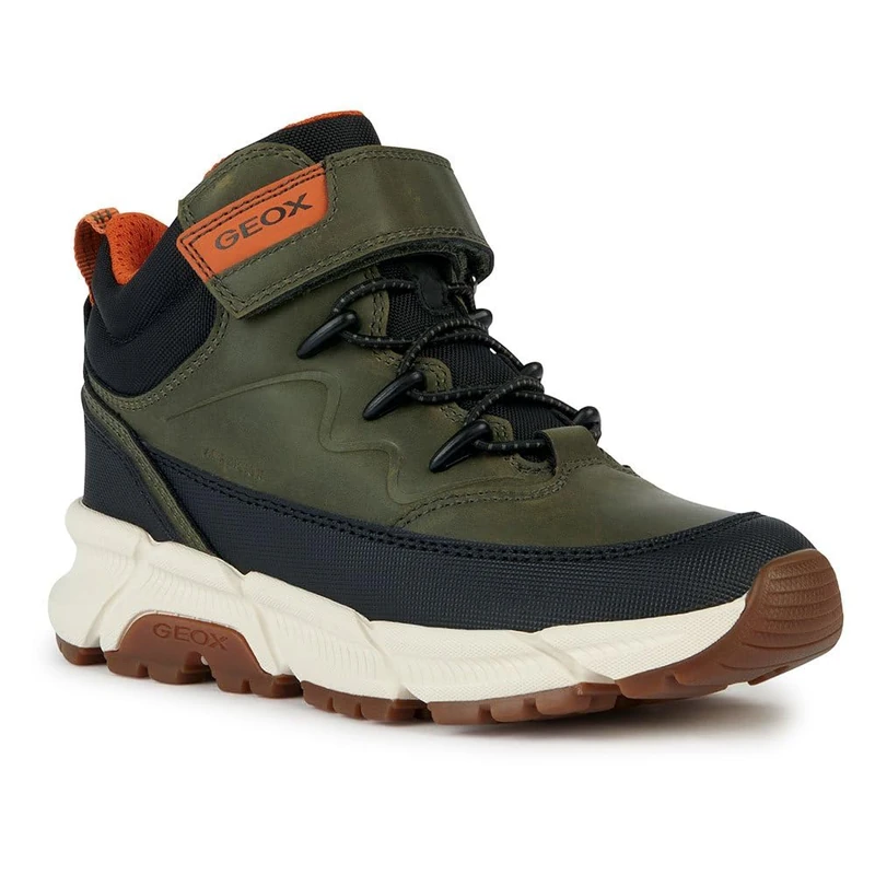 Geox Boy's J Flexyper Plus Ankle Boot, Military Orange, One Size