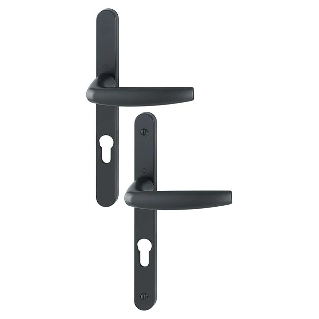 HOPPE AG BCA22208 Door Window Set Narrow Plate Atlanta 1530/300LMSGL HOPPE 195mm Black 9714 Key i Entr.92 C.8-ep.68/77-3401168
