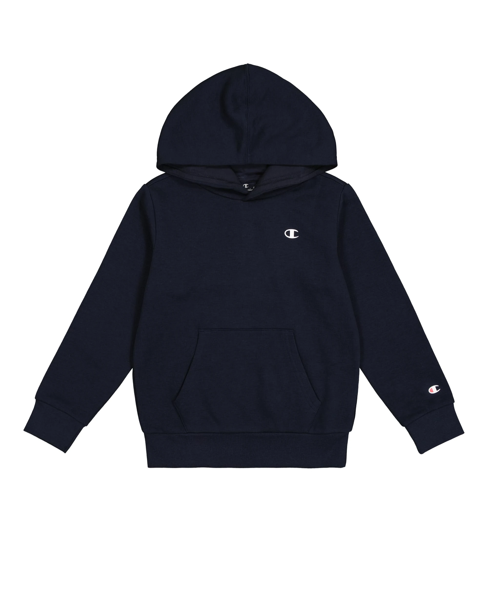 Champion Boy's Legacy Basics B-Ultralight Powerblend Fleece Hooded Sweatshirt, Navy Blue, 13-14 Years