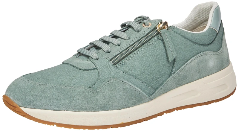 Geox Women's D Bulmya B Sneaker, Lt Green, 8 UK