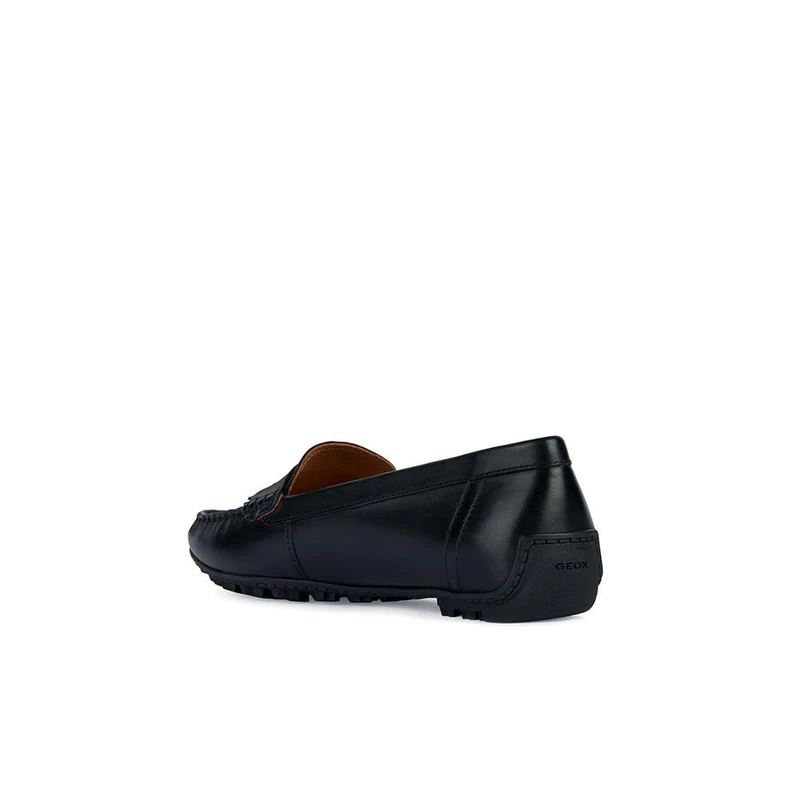 Geox Girl D Kosmopolis + GripMoccasin, Black, 3 UK