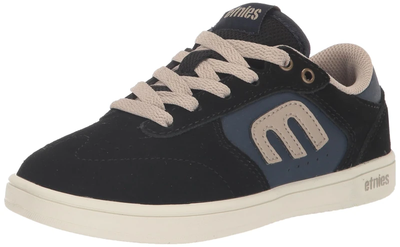 Etnies Kids Windrow Men's Skate Shoe, Black/Navy/Grey - Sustainable, Comfortable, and Durable Sneakers