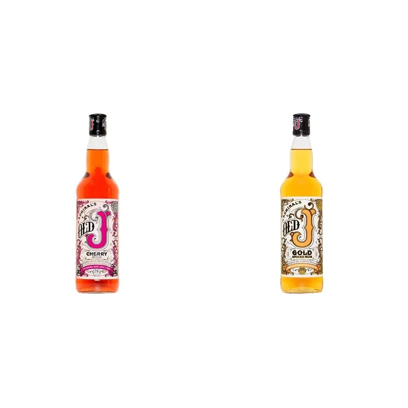 Old J Cherry Spiced Rum 70cl & Old J Gold Spiced Rum 70cl
