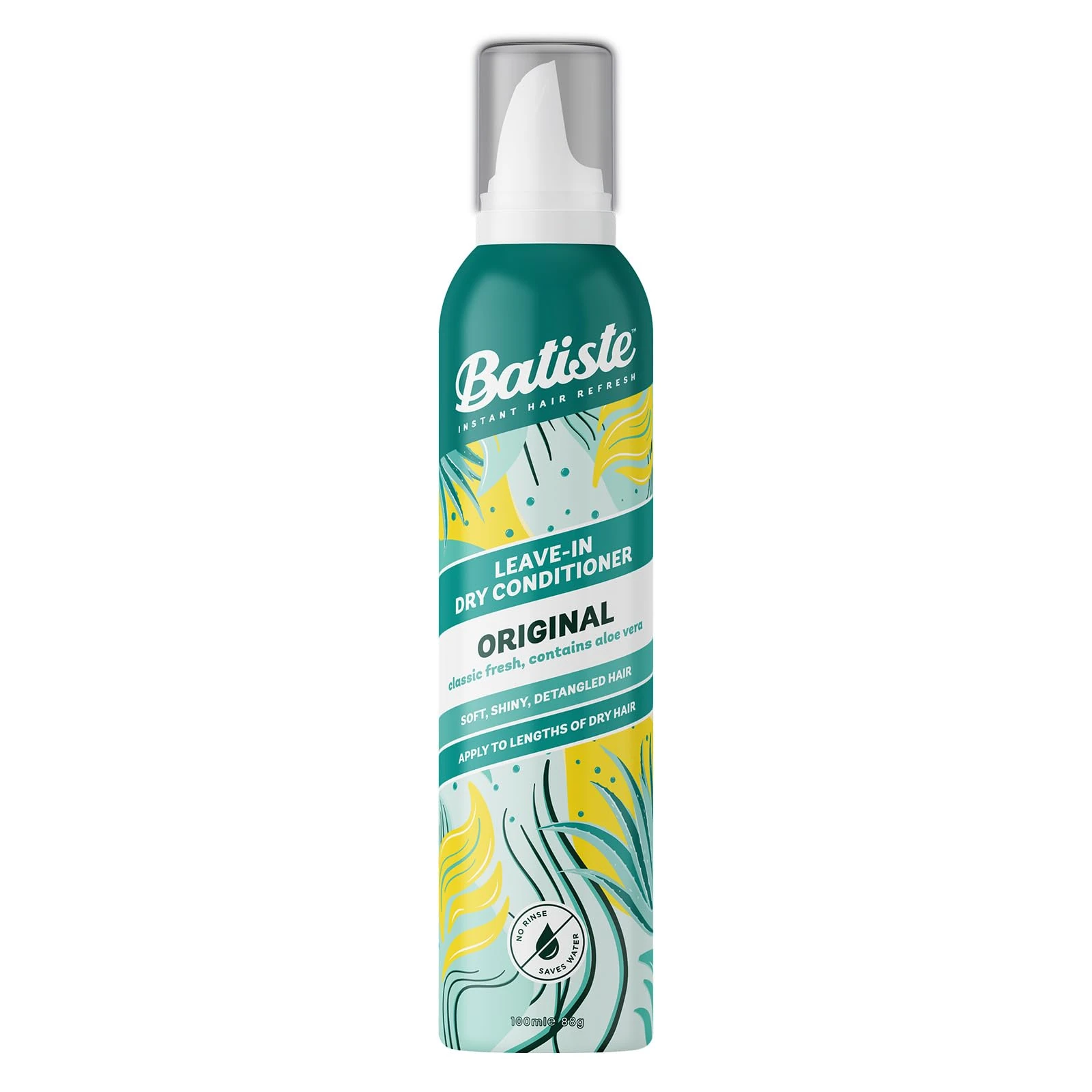 Batiste Dry Leave In Conditioner Original 100 ml, Hair Conditioner Foam by Batiste Dry Shampoo, for Dry Hair, Fresh Fragrance, No Rinse Formula with Aloe Vera, Vegan Friendly Conditioner