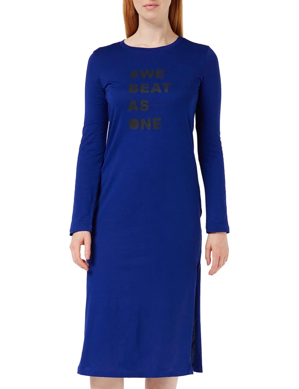 Armani Exchange Durable, Soft Touch Women's Casual Dress, Blue Speed, L - Image 1