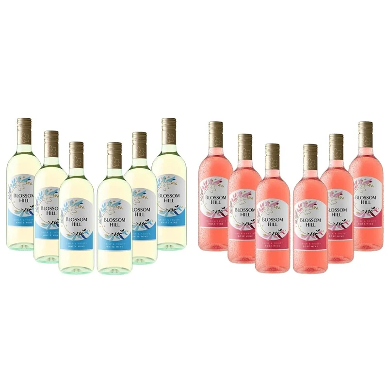 Blossom Hill White Wine, 75cl, (Case of 6) & Rose Wine, 75cl, (Case of 6)