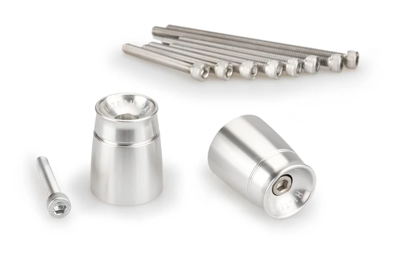 Puig 21029P Bar Ends Sport Model for Suzuki/Yamaha Silver
