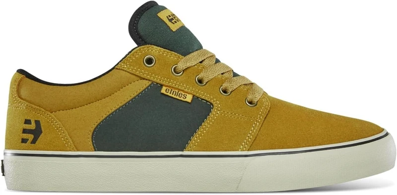 Etnies Barge LS Men's Skate Shoe, Tan/Green - Sustainable, Comfortable, and Durable Sneakers