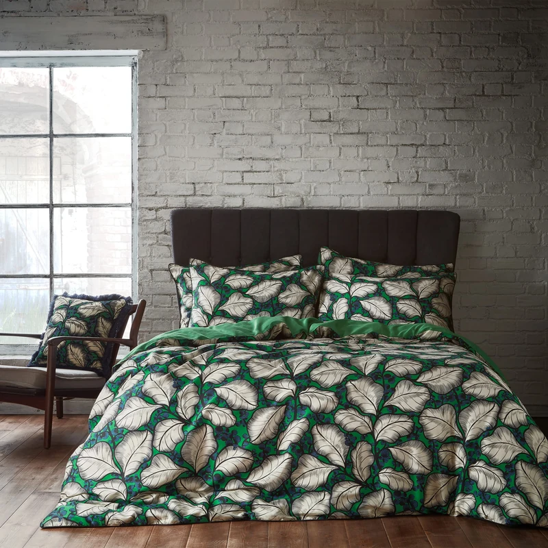 Edinburgh Weavers EW Magali Duvet Cover Set, Emerald