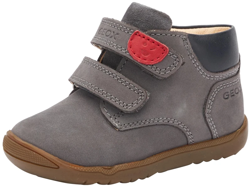 Geox Baby Boys' B Flick Boy A Sneakers, Charcoal, 2.5 UK