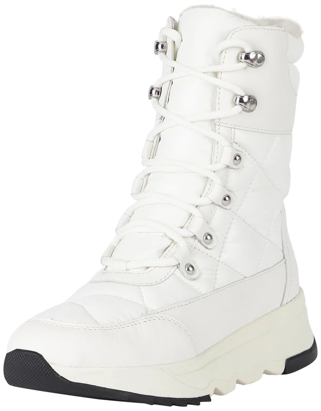 Geox Women's D Falena B ABX Ankle Boot, White, 6 UK