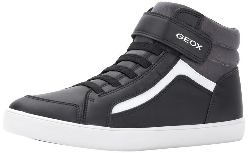 Geox Boys' J Gisli Boy C Trainers, Black Dk Grey, 1.5 UK - Image 1