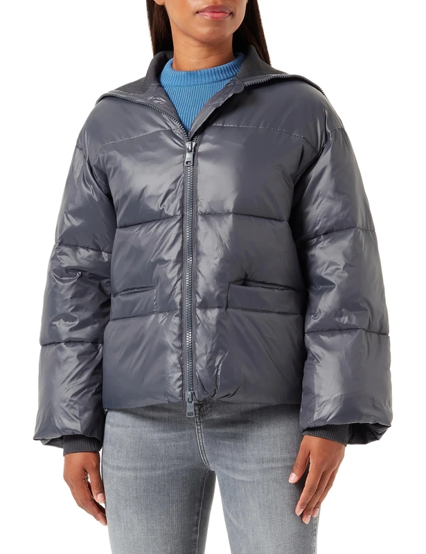 Armani Exchange Women's Light Weight, Turtle Neck, Casual fit, Soft Touch Shell Jacket, Racing, M - Image 1