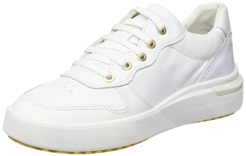 Geox Girls' D Dalyla A Trainers, White, 6 UK