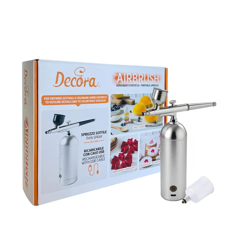Decora 0241010 Portable Airbrush, Aluminium