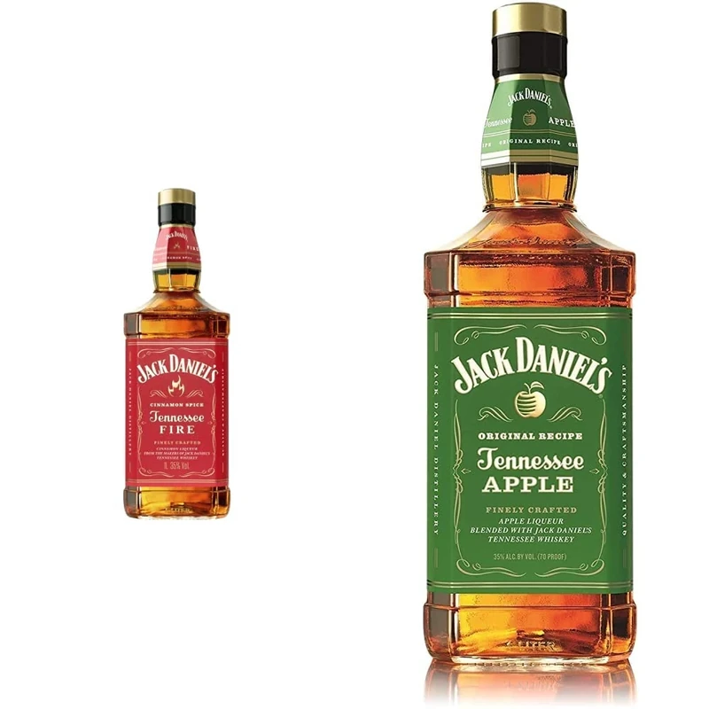 Jack Daniel's Tennessee Fire, 1Litre & ’s Tennessee Apple Whiskey Liqueur, 1L
