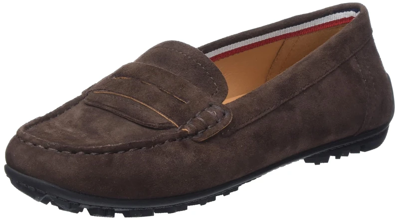 Geox Women's D Kosmopolis + GripMoccasin, Coffee, 4.5 UK