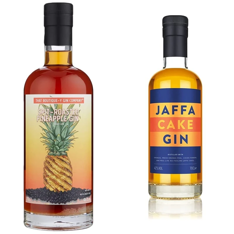 That Boutique-Y Gin Company Spit-Roasted Pineapple Gin, 70cl & Jaffa Cake Gin, 1 x 700ml