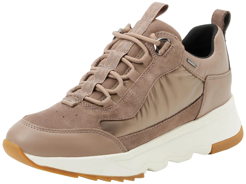 Geox Women's D Falena B ABX C Sneaker, Dk Taupe, 3 UK