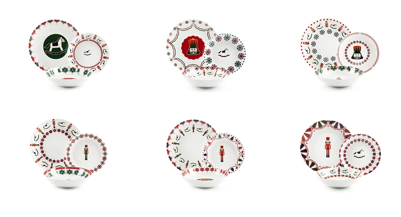 Excelsa Nutcracker Dishes Service 18 Pieces