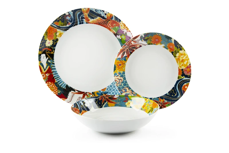 Excelsa Nippon Dishes Service 18 Pieces