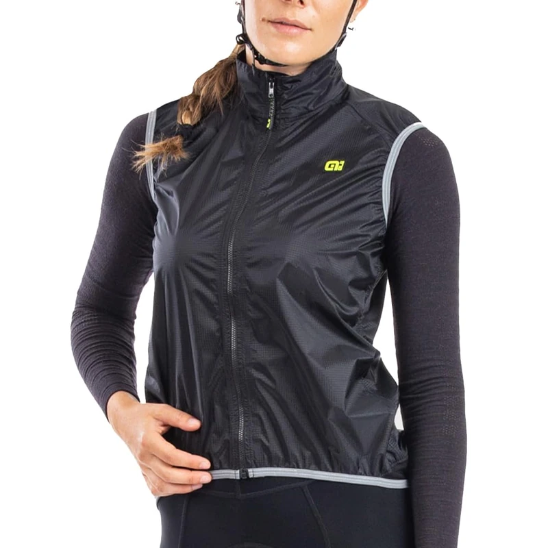 Alé Cycling Women's Klimatik Elements Waterproof Gilet, Black, S