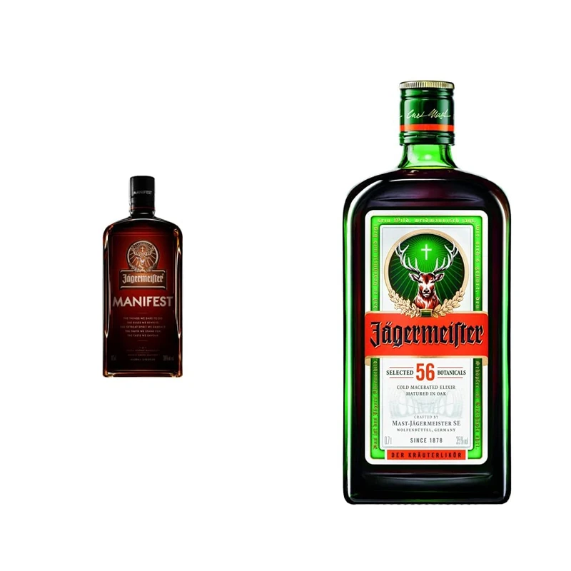 Jägermeister Manifest Herbal Liqueur, 50cl & Herbal Liqueur, 70cl