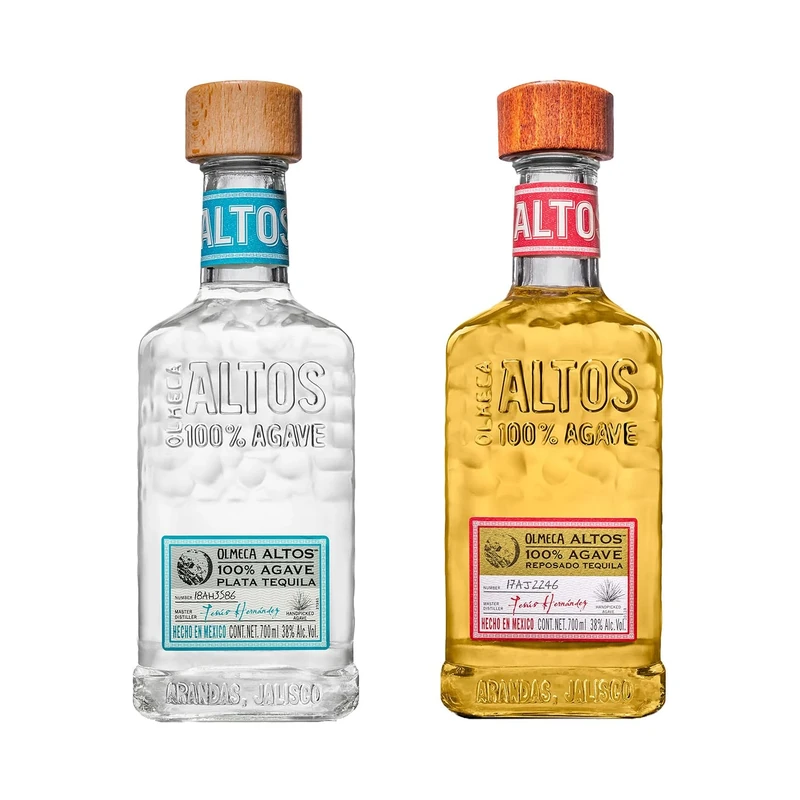 Olmeca Altos Reposado Tequila, 70 cl & Altos Tequila Plata, 70 cl