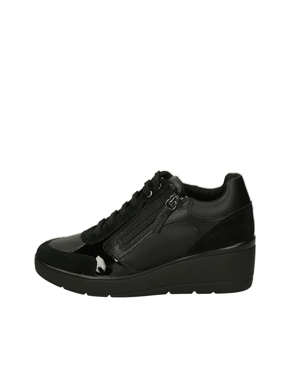 Geox Women's D Ilde C Trainers, Black, 7 UK