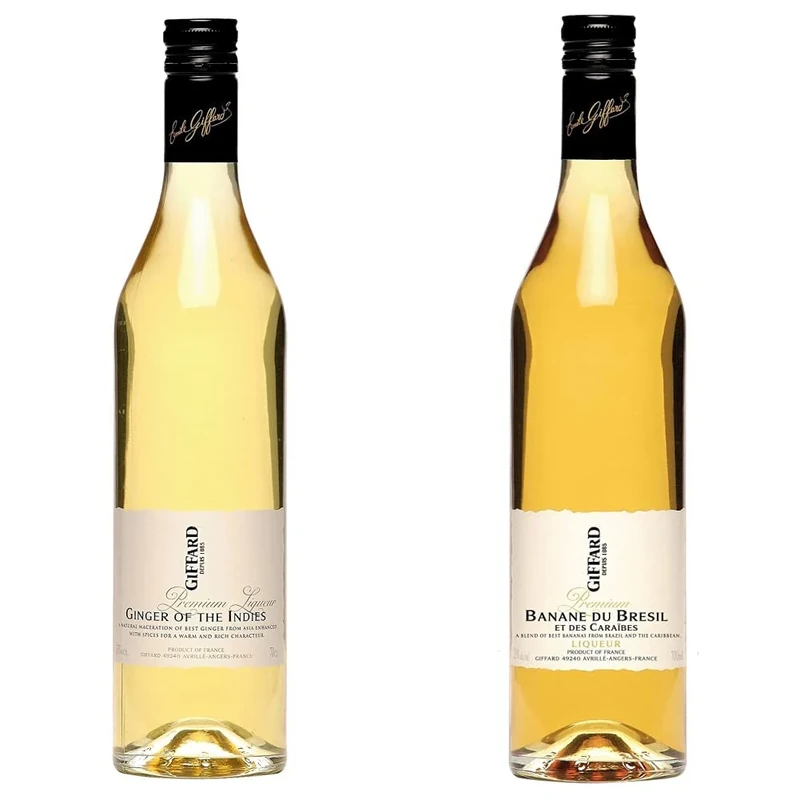 Giffard Ginger of the Indies Liqueur, 70 cl & Banane Du Bresil Liqueur, 70 cl