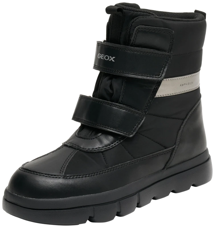 Geox J Willaboom Boy B Ab Ankle Boot, Black, 5 UK