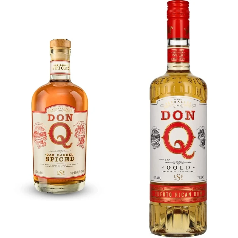 Don Q Oak Barrel Spiced Rum, 70 cl & Don Q Gold Rum 70cl