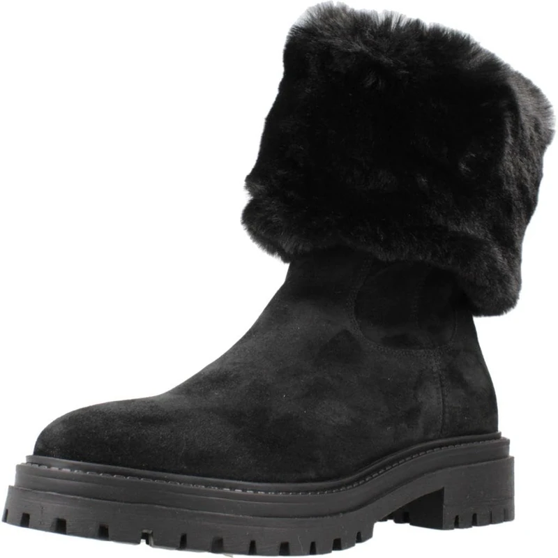 Geox Women's D Iridea Ankle Boot, black, 6 UK