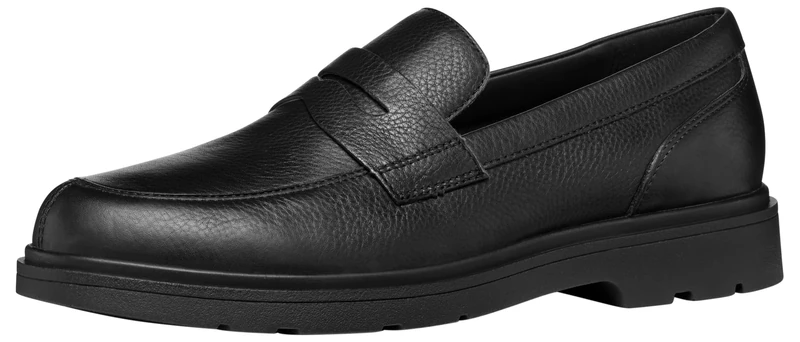 Geox U Spherica Ec1 A Men's Moccasin, Black, 8 UK