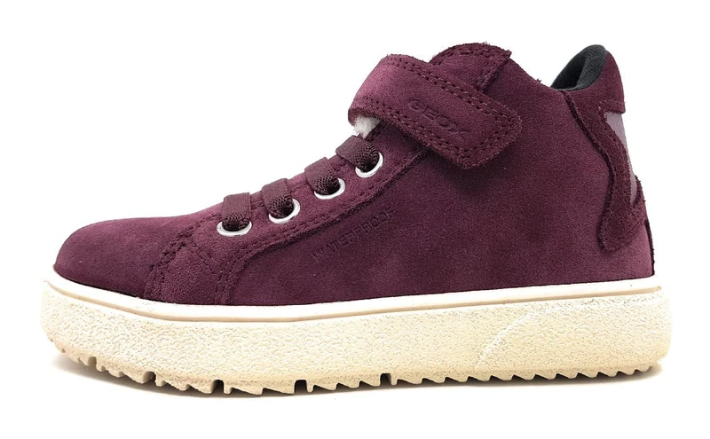 Geox Girls J Theleven Girl WPF Trainers, Prune, 2.5 UK - Image 1