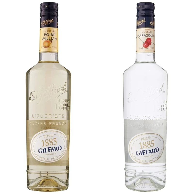 Giffard Poire William Pear Liqueur, 70 cl & Maraschino Liqueur, 70 cl