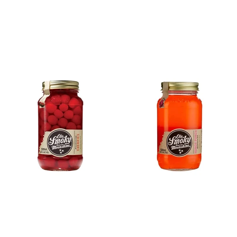 Ole Smoky Cherries Moonshine, 500ml 50% & Hunch Punch Moonshine, 500ml 40%