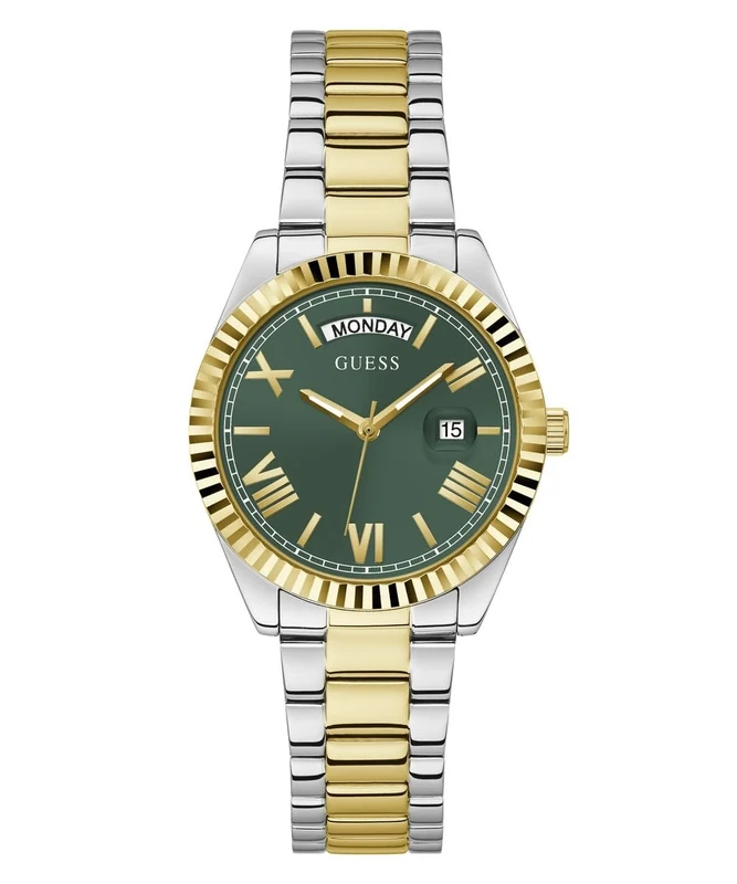 GUESS Women Analog Quartz Watch with Stainless Steel Strap GW0308L5
