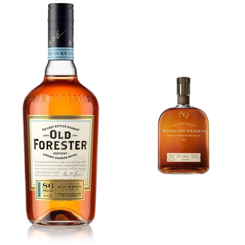 Old Forester Bourbon Whisky, 70cl & Woodford Reserve Bourbon Whiskey, 70cl