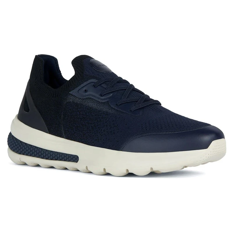 Geox Men's U Spherica Actif Sneaker, Navy Black, 8 UK