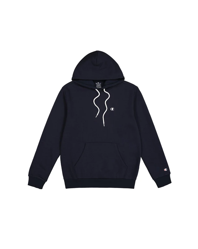 Champion Mens Legacy Basics - Powerblend Fleece Hooded Sweatshirt, Dark Blue, L UK