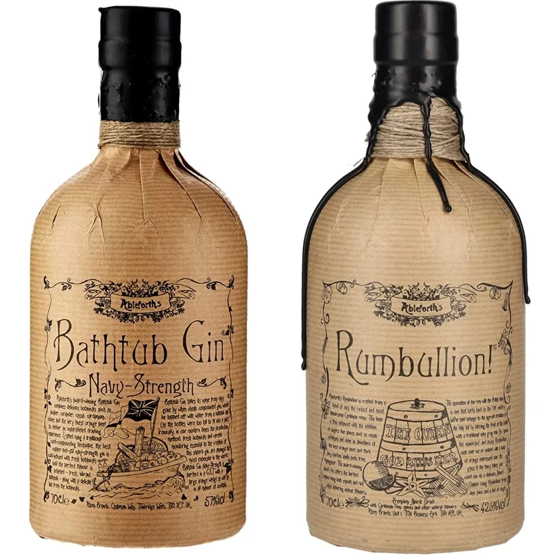 Ableforth'S Bathtub Gin Navy-Strength, 70cl & Ableforth'S Rumbullion, 70cl