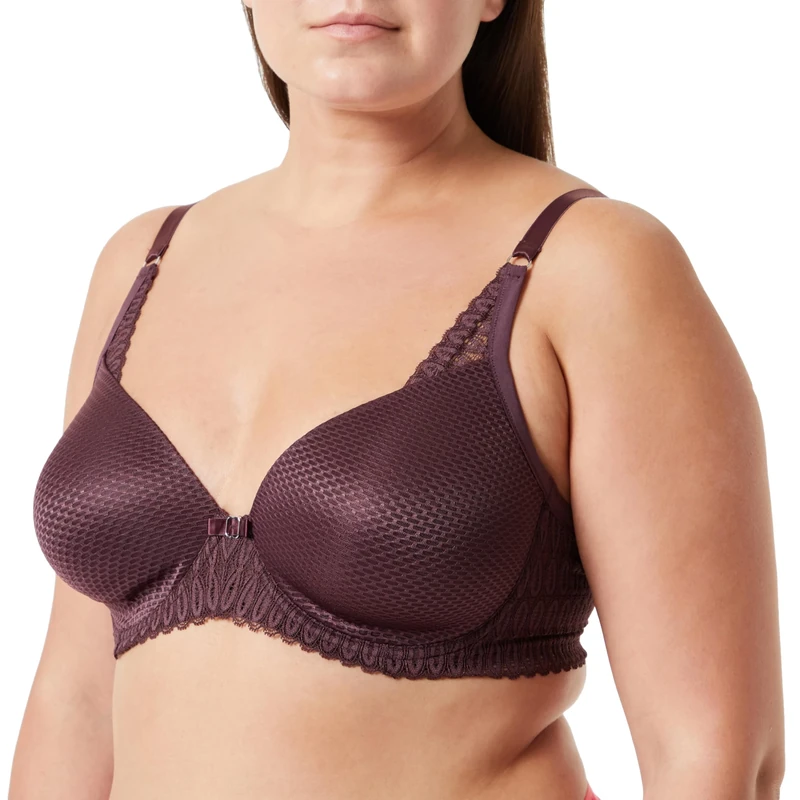 Triumph Women's Aura Spotlight Conscious WHP Bra, Merlot, 34B