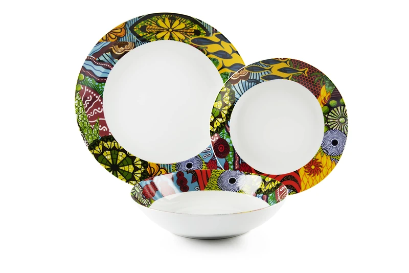 Excelsa Afrique Dishes Service 18 Pieces