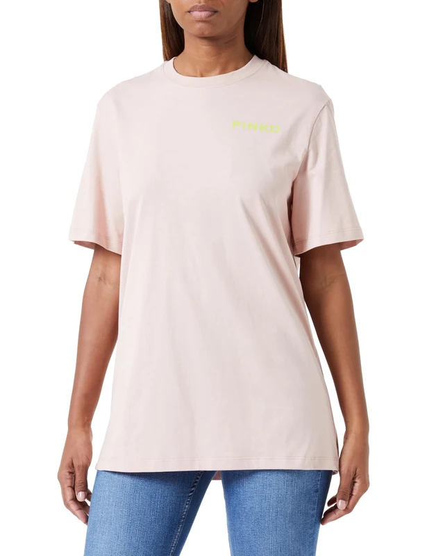 Pinko Women's Scanner T-Shirt Jersey L, O54_Nuvola Di Rosa, S