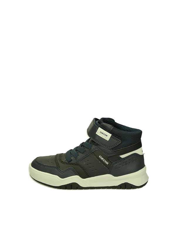 Geox Boy's J Perth F Sneaker, Navy Lt Grey, 11.5