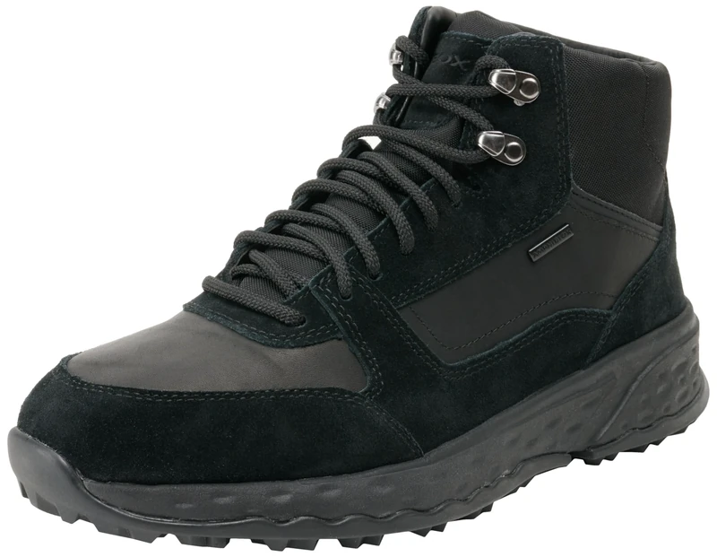 Geox Men's U Sterrato B ABX B Sneaker, Black, 8 UK